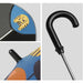 Cartoon Design Umbrella with Reflective Stripes for Kids