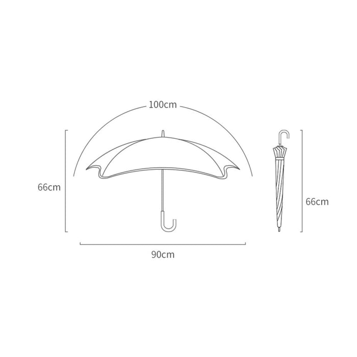Cartoon Design Umbrella with Reflective Stripes for Kids