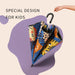 Cartoon Design Umbrella with Reflective Stripes for Kids