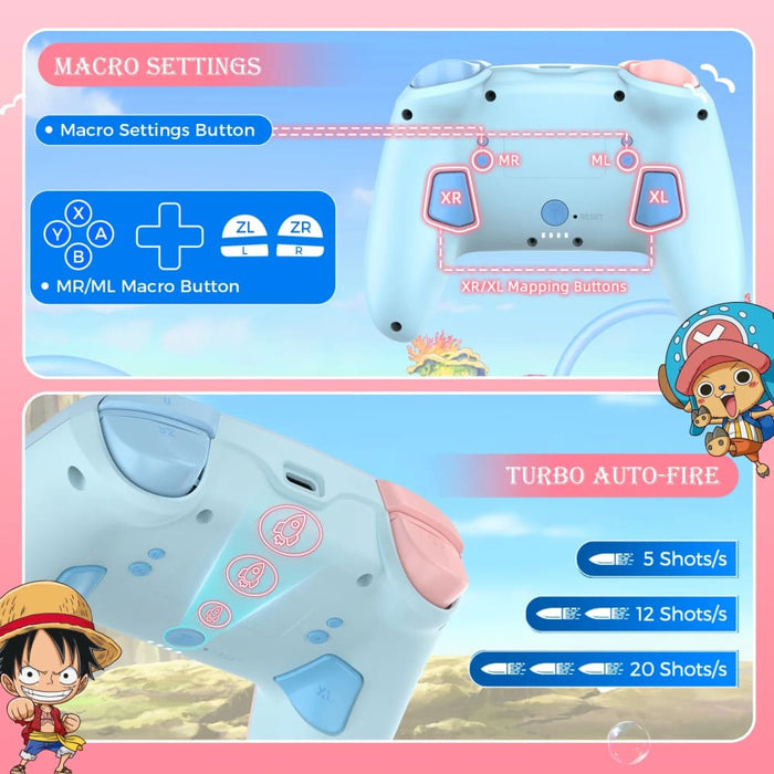 Cartoon Design Wireless Pro Controller Wake Up Macro