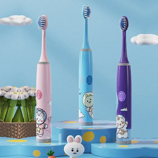 Cartoon Space Children s Electric Toothbrush Soft Bristles