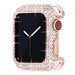 Carved Copper Diamond Bling Bumper Case for Apple Iwatch