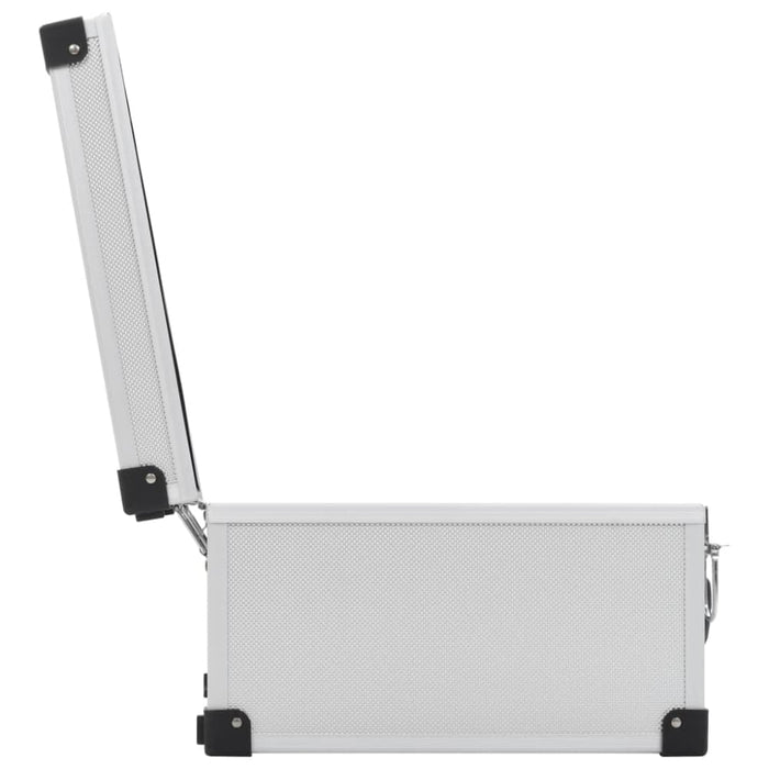 Cd Case for 40 Cds Aluminium Abs Silver Konpn