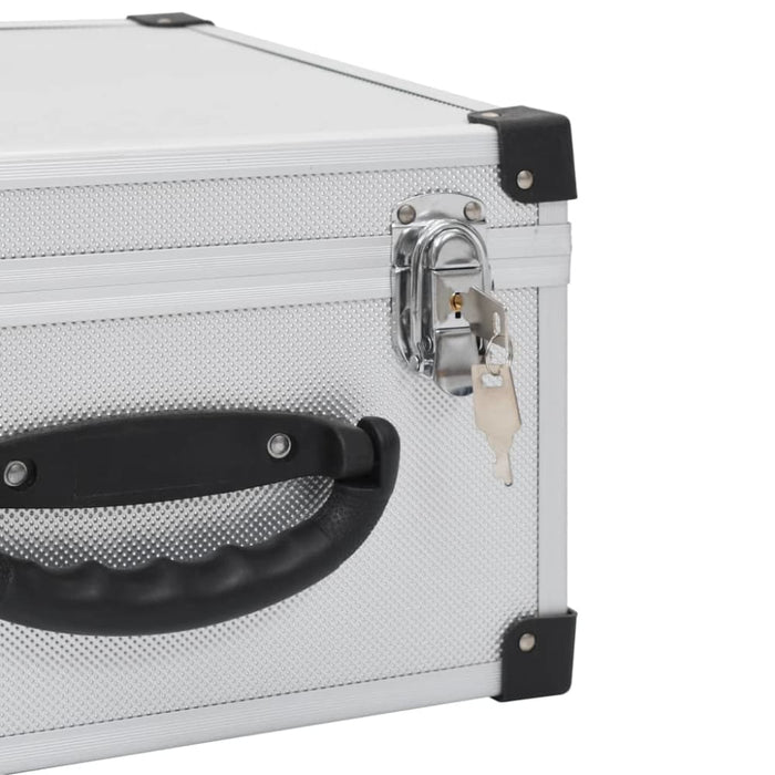 Cd Case for 40 Cds Aluminium Abs Silver Konpn