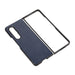 Case For Galaxy z Fold 3 Pu Leather Back Cover Flip Shell