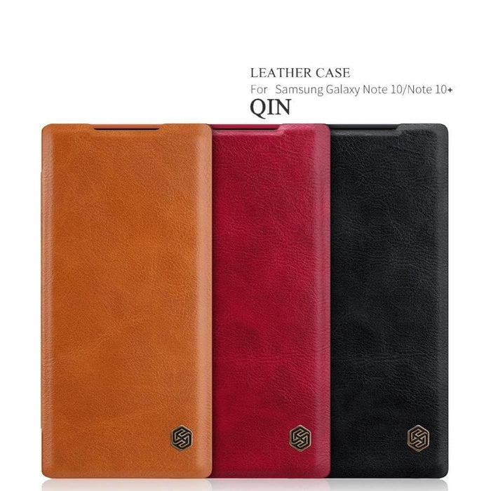Case for Samsung Note 10 Plus Qin Protective Flip Cover