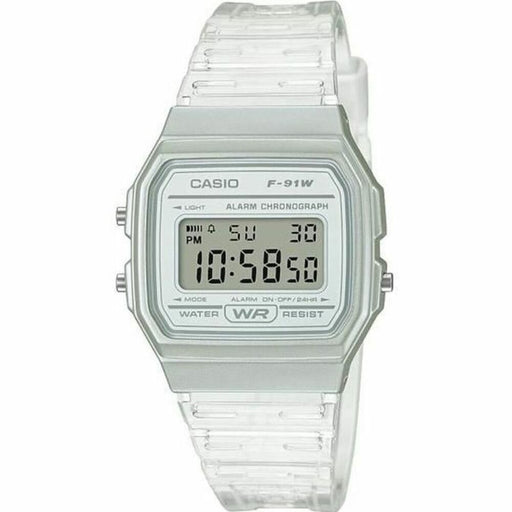 Casio F - 91ws - 7ef Unisex Quartz Watch Grey