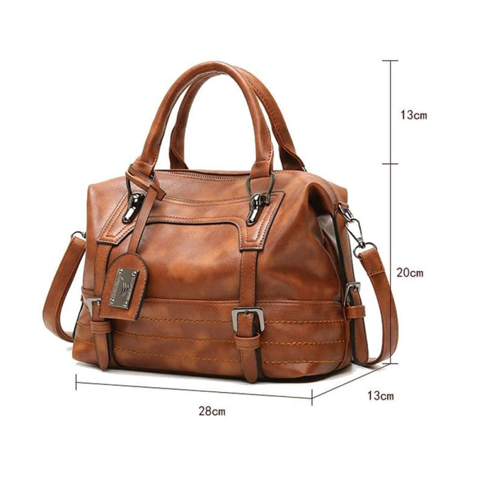 Casual Handbag Soft Faced Solid Colour One Shoulder