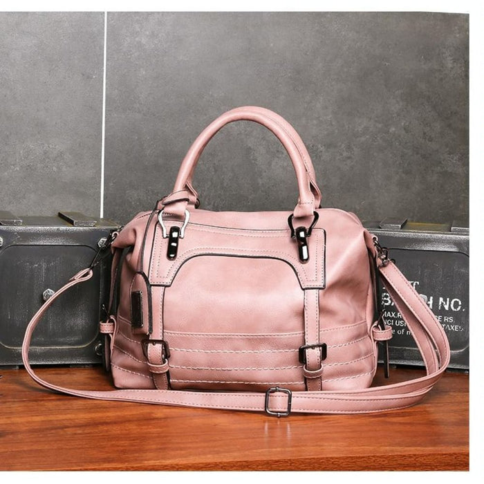 Casual Handbag Soft Faced Solid Colour One Shoulder