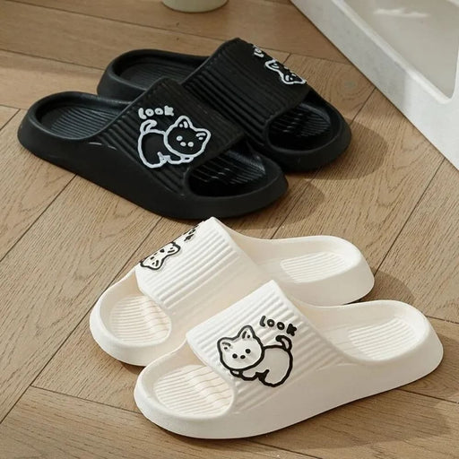 Cat Paw Design Eva Bathroom Slippers Anti Slip Odor