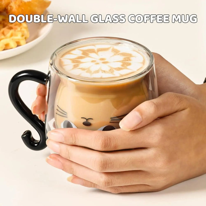 Cat Shaped Portable Coffee Cup With Handle