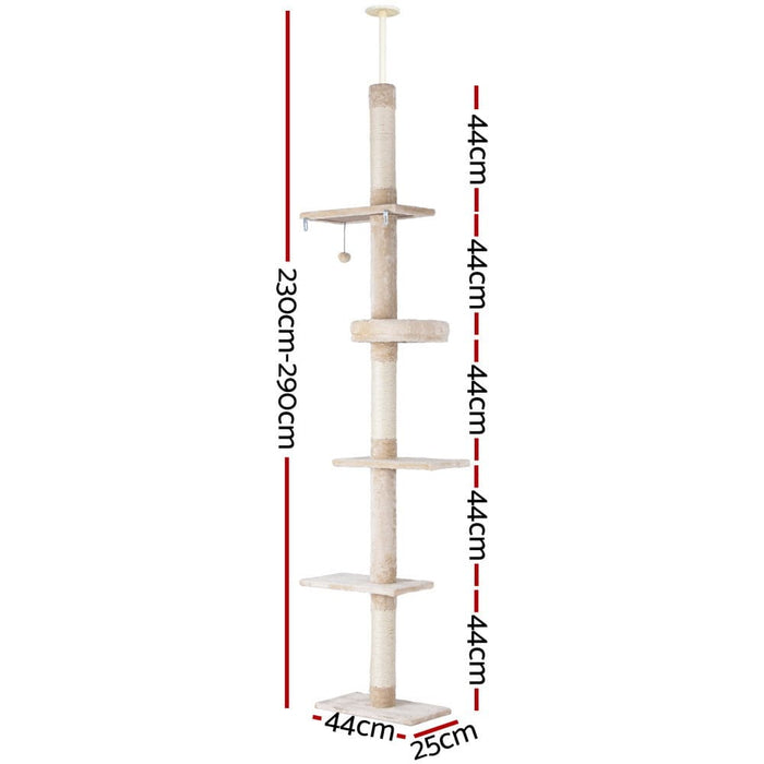 Goslash Picks Cat Tree 290cm Tower Scratching Cats Post