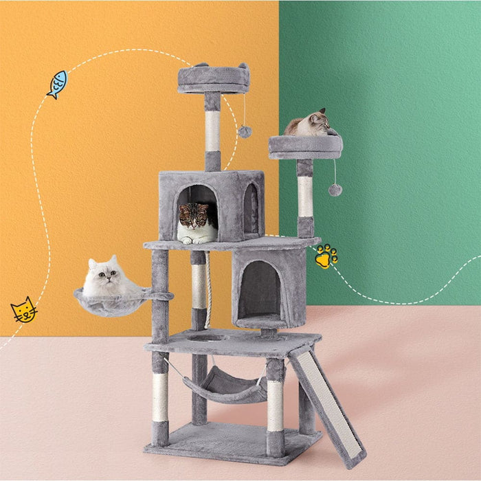 Cat Tree Tower Scratching Post Scratcher 161cm Condo House