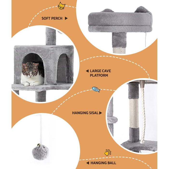 Cat Tree Tower Scratching Post Scratcher 161cm Condo House