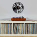 Cat Vinyl Record Wall Clock Modern Kitchen Decor