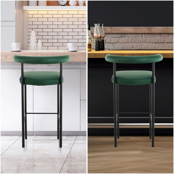 Cedric Bar Stool W/ High-density Foam Upholstered in Pu