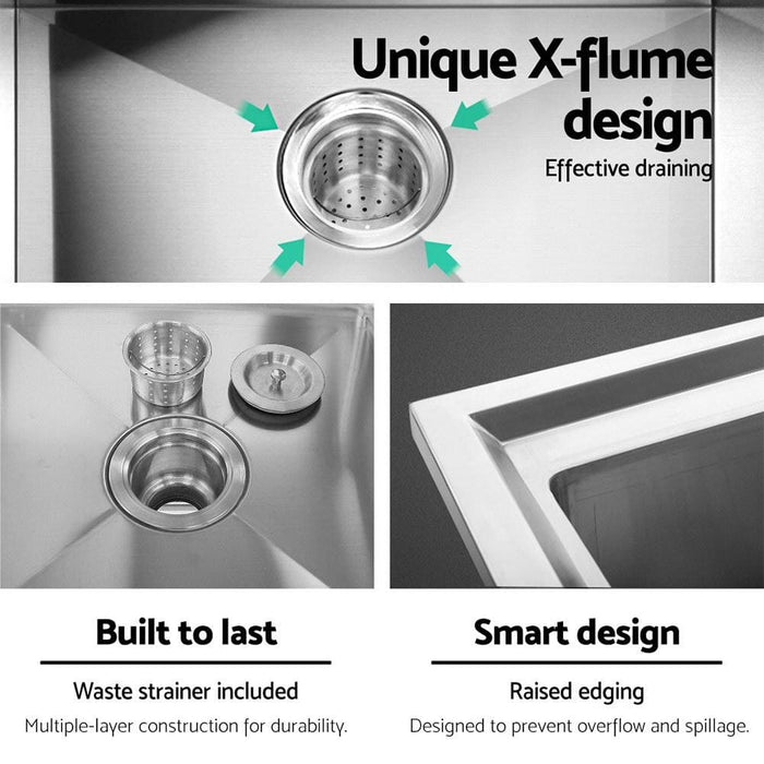 Cefito 100x60cm Commercial Stainless Steel Sink Kitchen