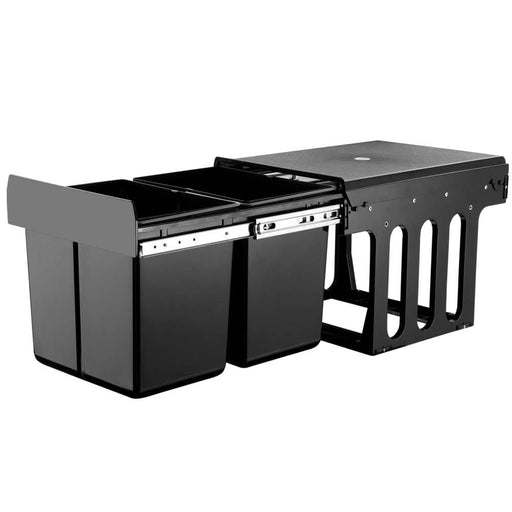 Goslash Picks Cefito 2x15l Pull out Bin - Black