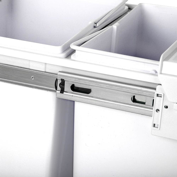 Goslash Picks Cefito 2x15l Pull out Bin - White