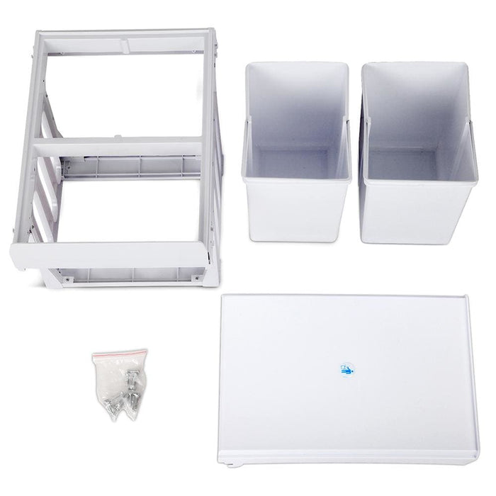 Goslash Picks Cefito 2x15l Pull out Bin - White