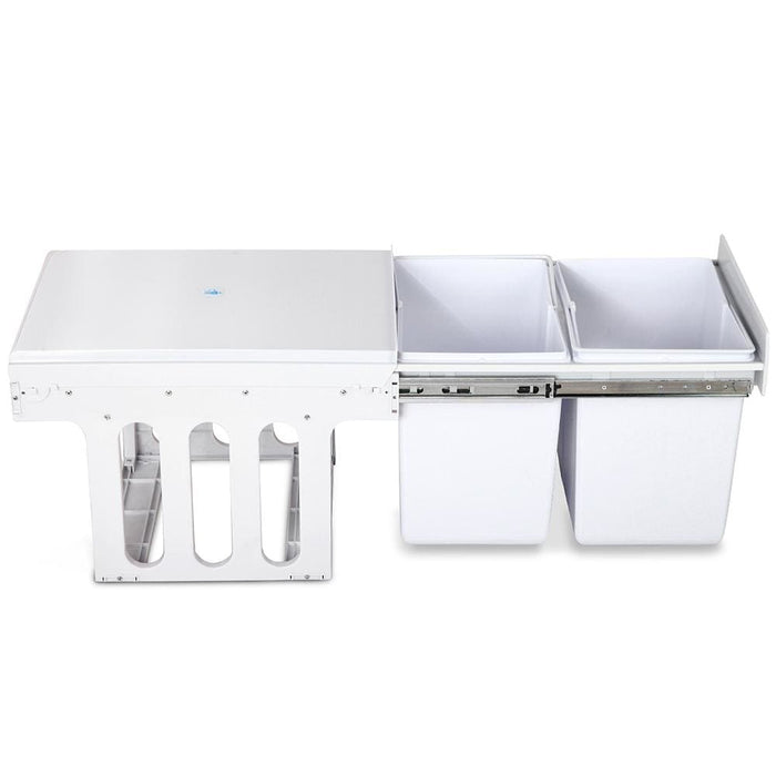 Goslash Picks Cefito 2x15l Pull out Bin - White