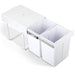 Goslash Picks Cefito 2x20l Pull out Bin - White