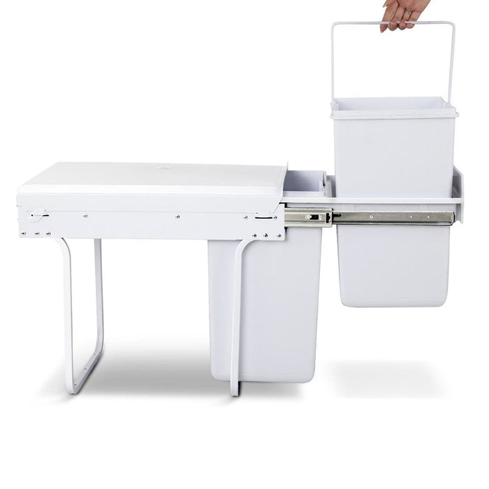 Goslash Picks Cefito 2x20l Pull out Bin - White