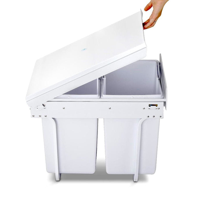Goslash Picks Cefito 2x20l Pull out Bin - White