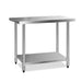 Cefito 610 x 1219mm Commercial Stainless Steel Kitchen Bench