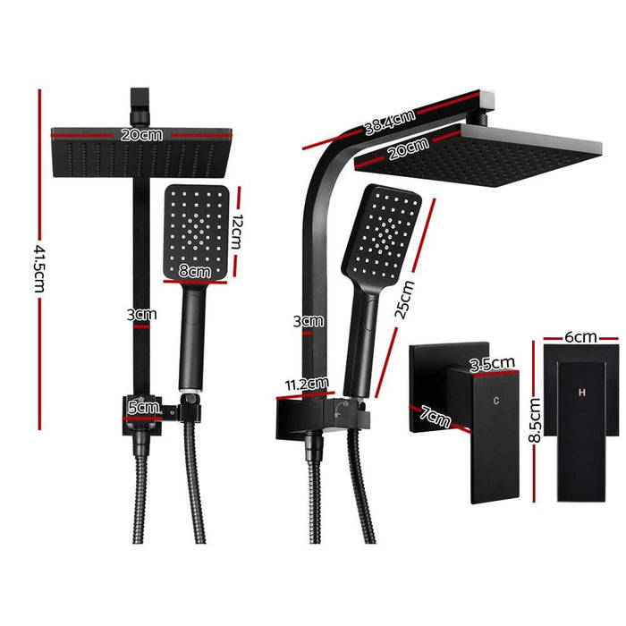 Goslash Picks Cefito Wels 8’’ Rain Shower Head Taps Square