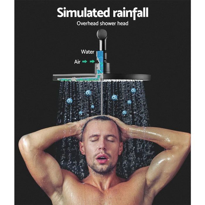 Cefito Wels 9’’ Rain Shower Head Set Round Handheld