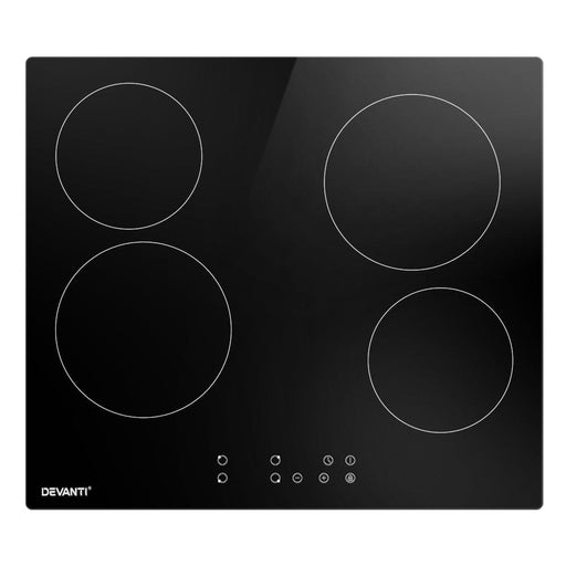 Ceramic Cooktop 60cm Electric Cooker 4 Burner Stove Hob