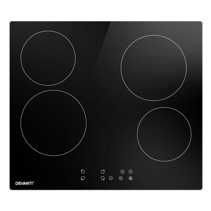 Ceramic Cooktop 60cm Electric Cooker 4 Burner Stove Hob