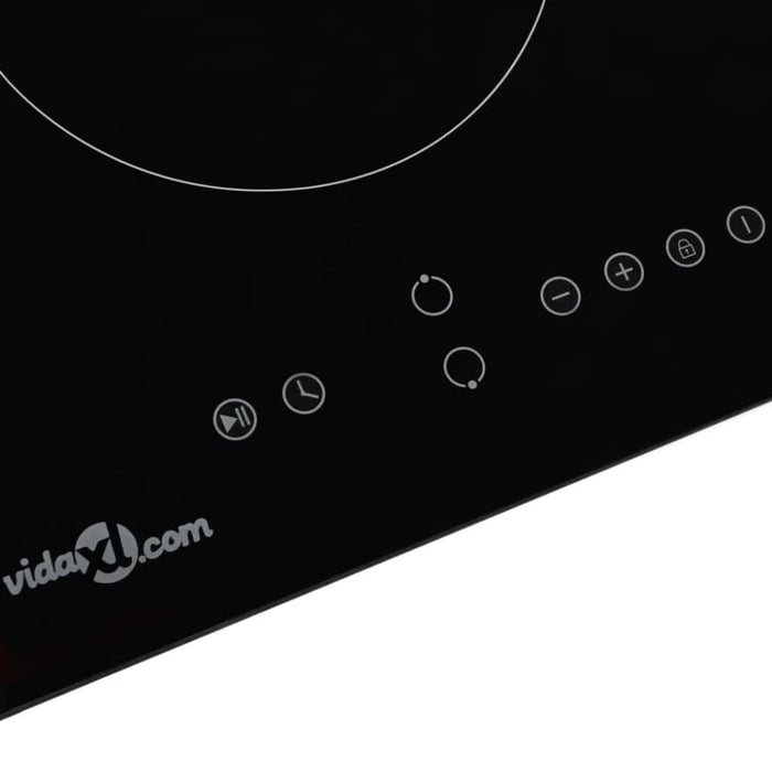 Ceramic Hob with 2 Burners Touch Control 3000 w Poita