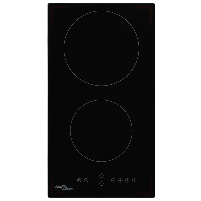 Ceramic Hob with 2 Burners Touch Control 3000 w Poita