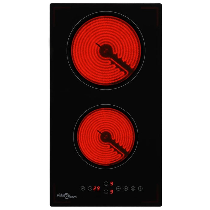 Ceramic Hob with 2 Burners Touch Control 3000 w Poita