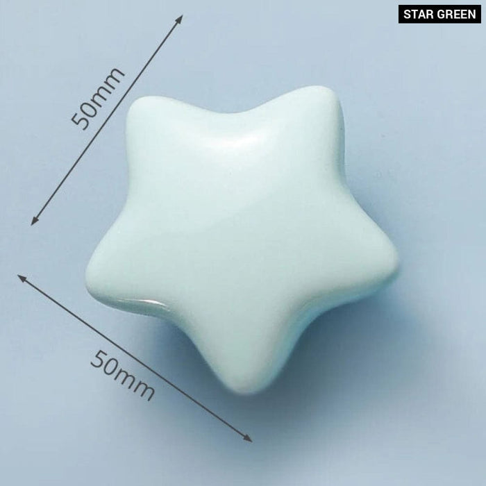 Ceramic Moon Star Cabinet Drawer Handles/knobs
