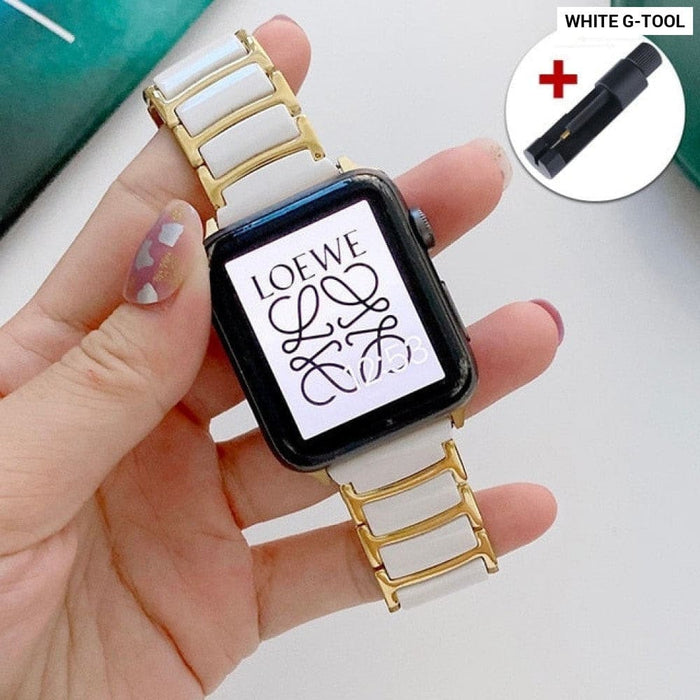 Ceramics Link Wristband Bracelet for Apple Watch