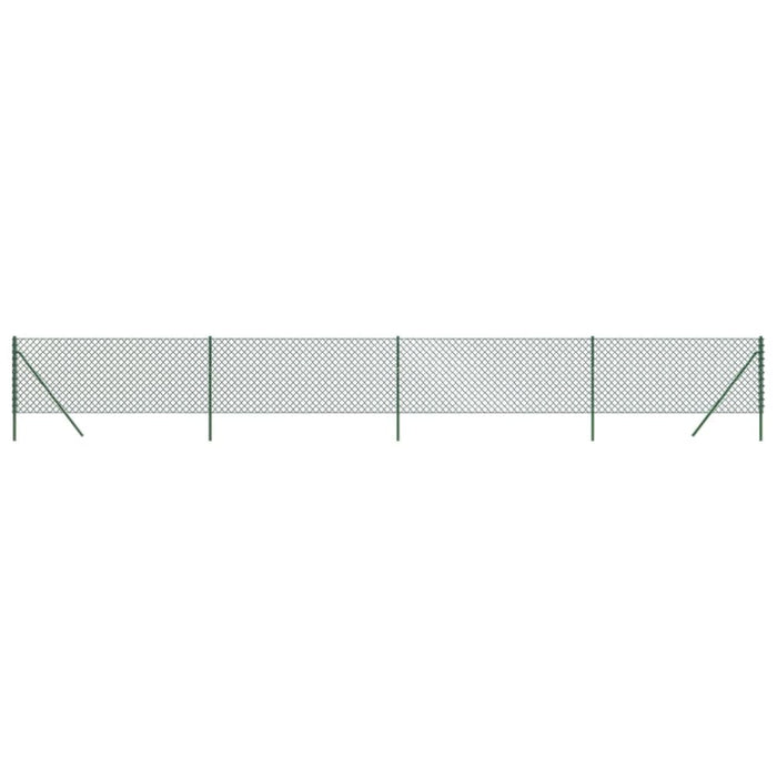 Chain Link Fence Green 1x10 m Optkbp
