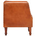 Tub Chair Brown Real Goat Leather Gl7876616