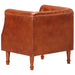 Tub Chair Brown Real Goat Leather Gl7876616
