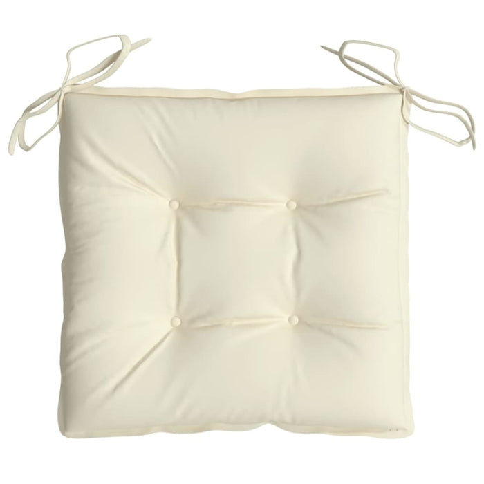 Chair Cushions 4 Pcs Cream White 50x50x7 Cm Oxford Fabric