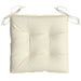 Chair Cushions 4 Pcs Cream White 50x50x7 Cm Oxford Fabric