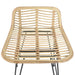 Bar Chairs 2 Pcs Natural Rattan Gl7085