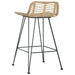 Bar Chairs 2 Pcs Natural Rattan Gl7085