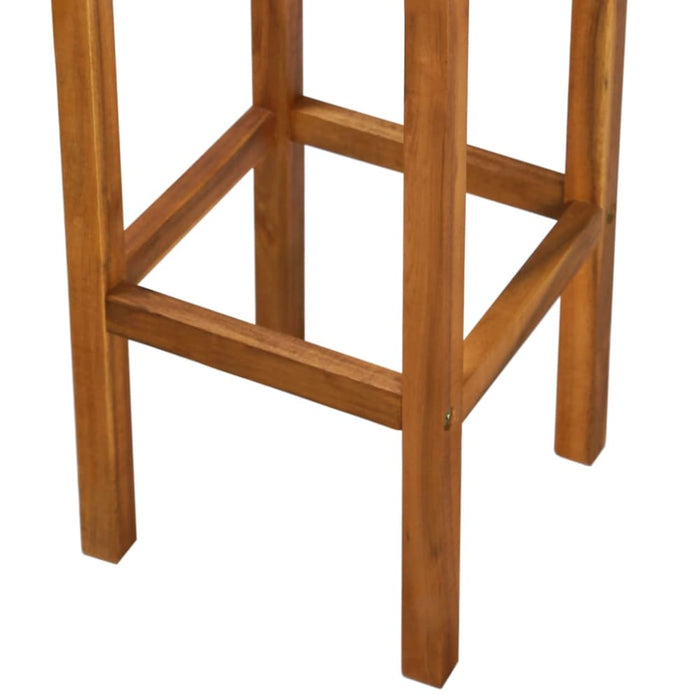 Bar Chairs 2 Pcs Solid Acacia Wood Gl64116