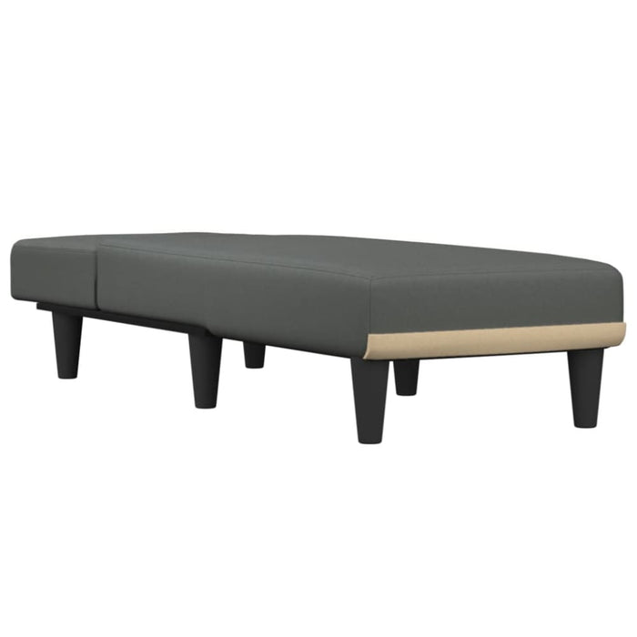 Nz Local Stock- Chaise Longue Dark Grey Fabric Tpxnpa