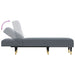 Chaise Longue Dark Grey Velvet Tpxnbk