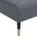 Chaise Longue Dark Grey Velvet Tpxnbk