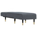 Chaise Longue Dark Grey Velvet Tpxnbk